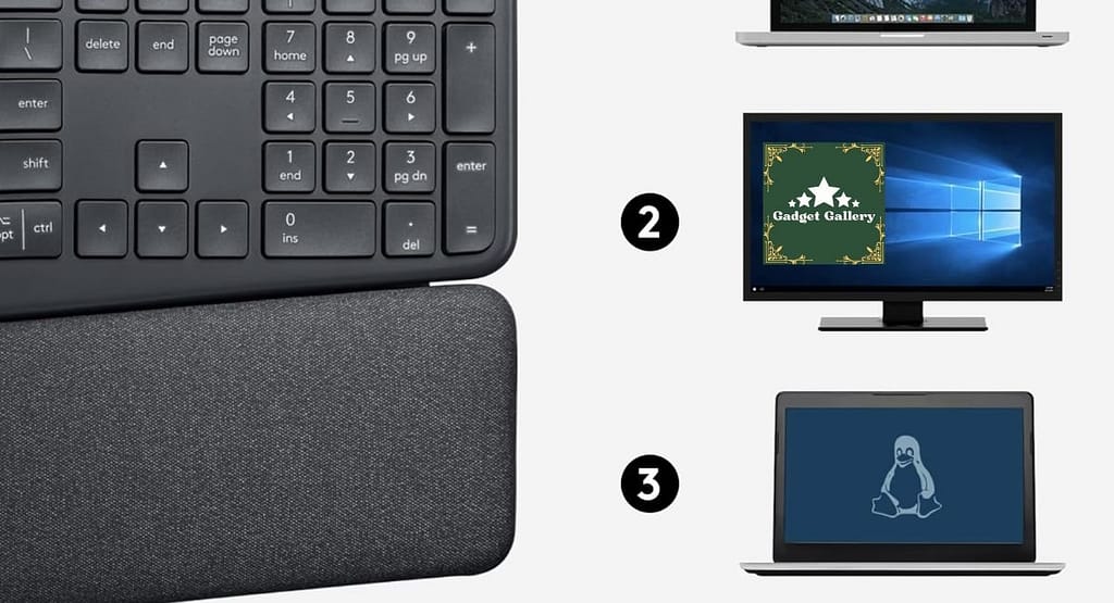 Logitech Ergo K860 Wireless Ergonomic Keyboard connectivity