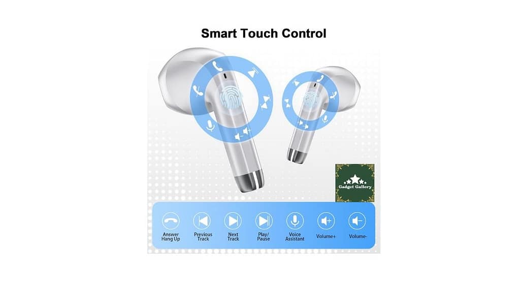 wireless earbuds smart touch control